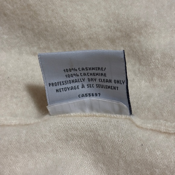 100% cashmere beautiful Cream Robe - Picture 6 of 6